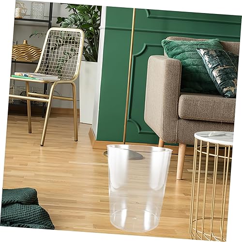 Miniatura 3 de DOITOOL Cubo de basura grande para automóvil, contenedor transparente grande con tapa, papelera de plástico acrílico, papelera de plástico, papelera