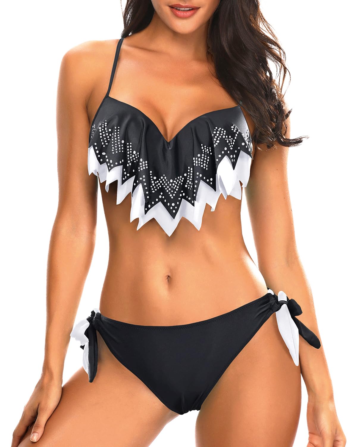 Holipick Women Two Piece Swimsuit Push Up Underwire Bikini Sets