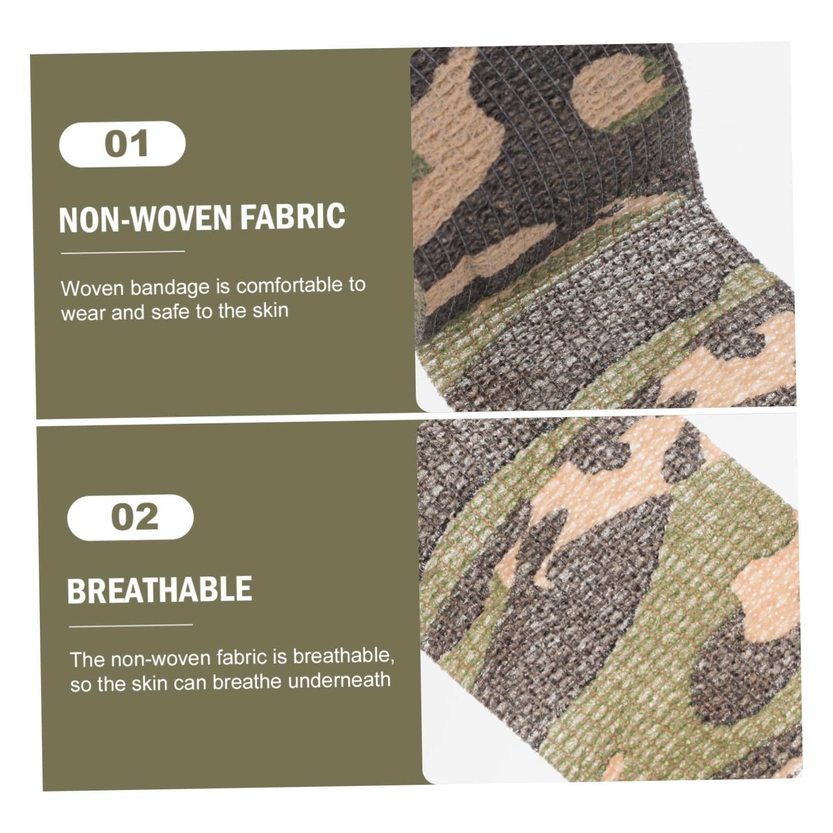 FRCOLOR Ace Bandage Clone Comfortable Sports Bandage Adhesive Wrap for Finger Wrist Ankle