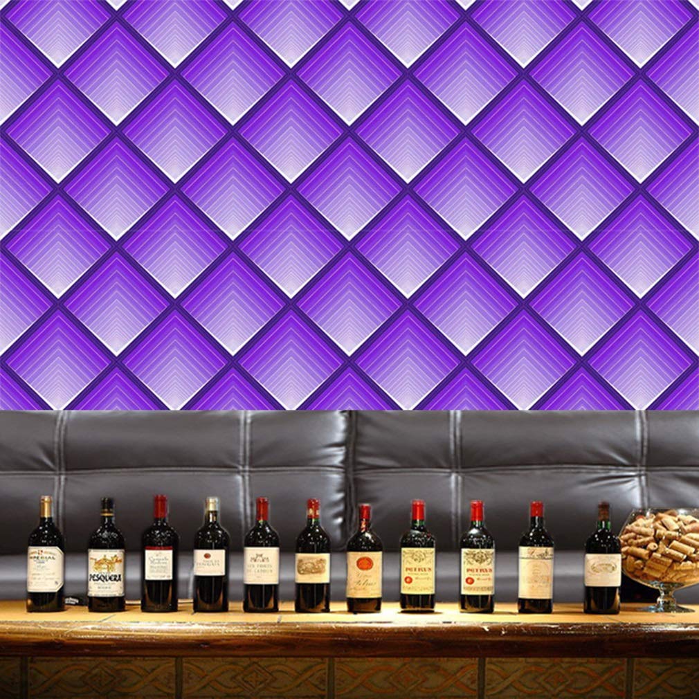 Papier-peint de couleur vive violet pour revêtement mural étanche de KTV