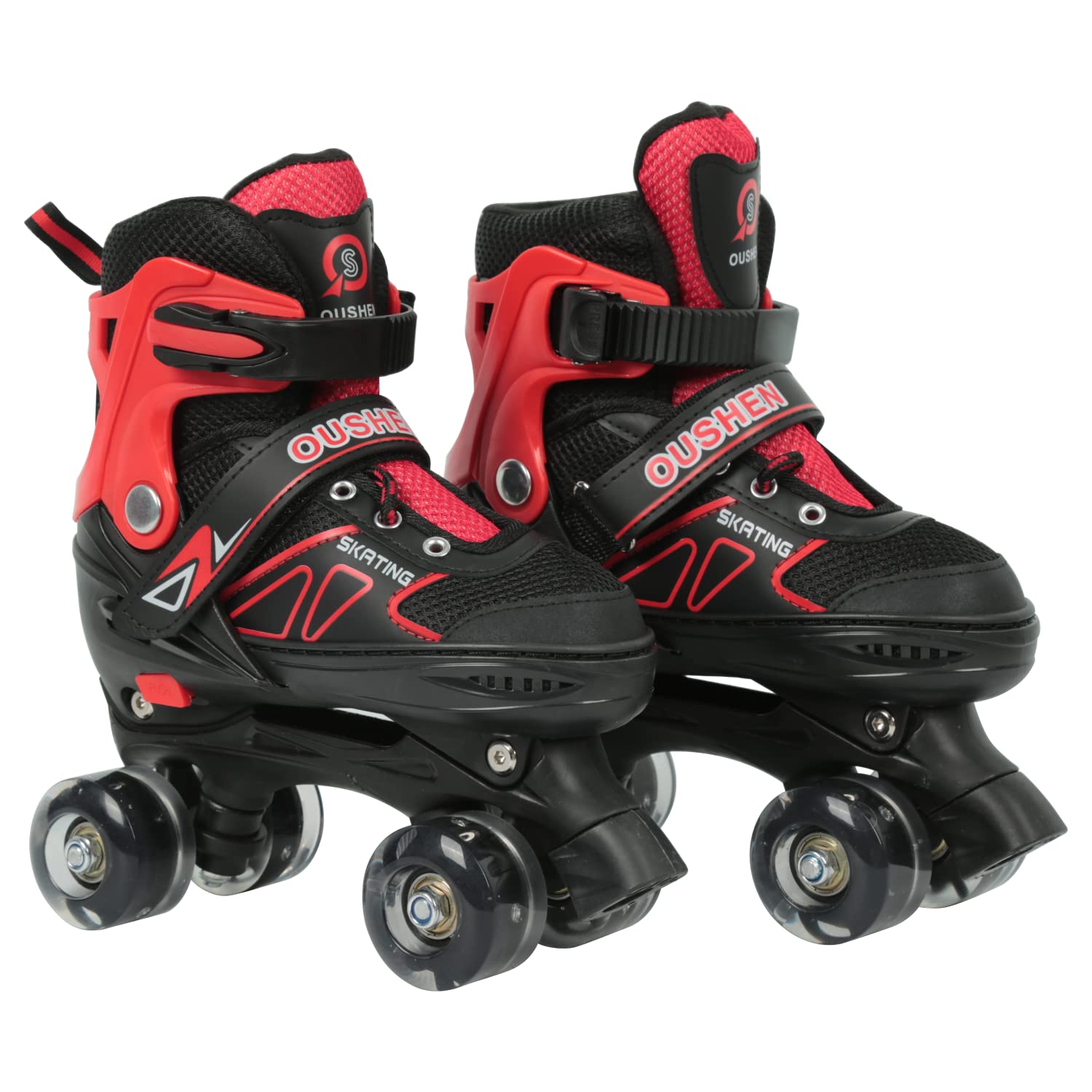 Patins à roulettes,Rollers Quad Classiques,Roller Skates pour Filles et Garçon,avec/sans Roues Lumineuse,Patin a Roulette pour Débutants