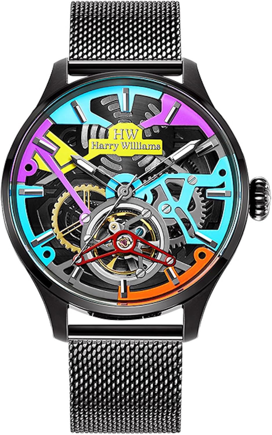 Harry Williams Men’s Skeleton Mechanical Watches 3 Hands