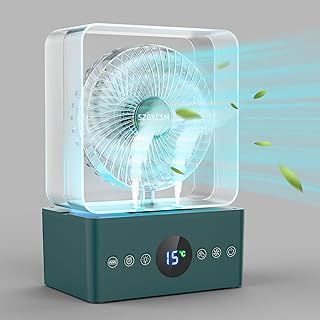 SZGYCSM Portable Air Conditioners Fan,Small Portable Ac Units Cooling Fan For Rooms,Tent, Bedroom,Car, Cold Air Fan,With T...