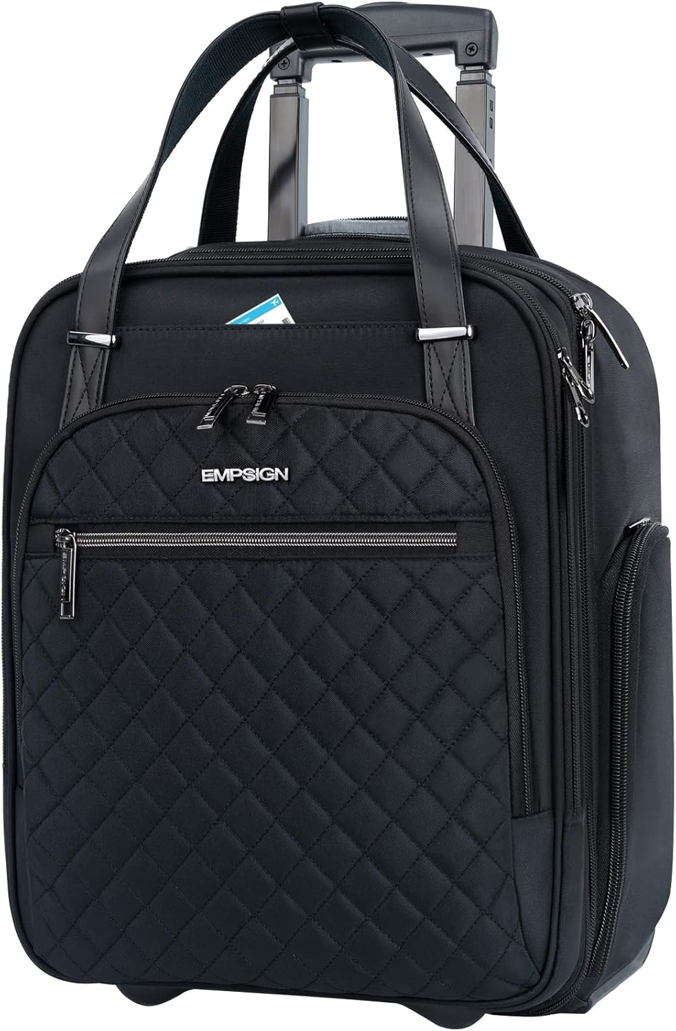 EMPSIGN Underseat Rolling Carry-On Bag