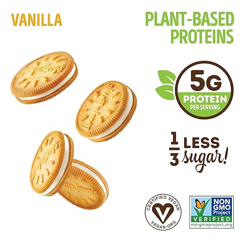 Miniatura 7 de Lenny  Larrys The Complete Cremes galletas sándwich chocolate veganas 018 onzas de proteína vegetal 6 galletas por paquete caja de 12