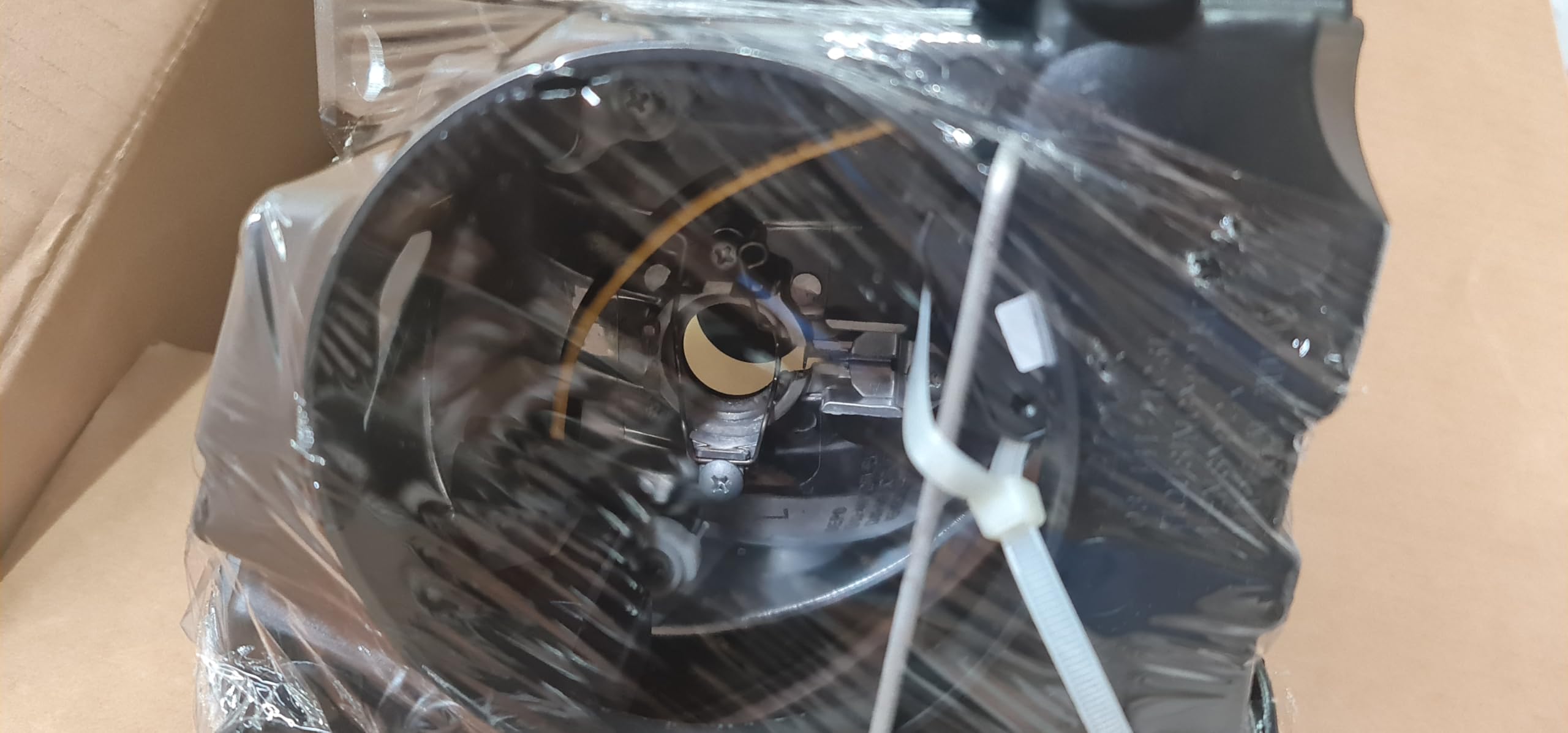 Set Di 2 Fari Anteriori Compatibili Per Golf Vi Mk6 da 2008 a 2012 H7/H15 con Motore Incluso Destro e Sinistro Gruppo Ottico con Luce Diurna