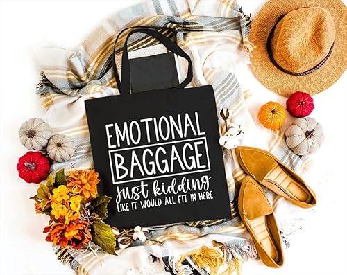 Miniatura 2 de GXVUIS Bolsa de lona de equipaje emocional para mujer estética reutilizable de viaje para compras regalos para niñas