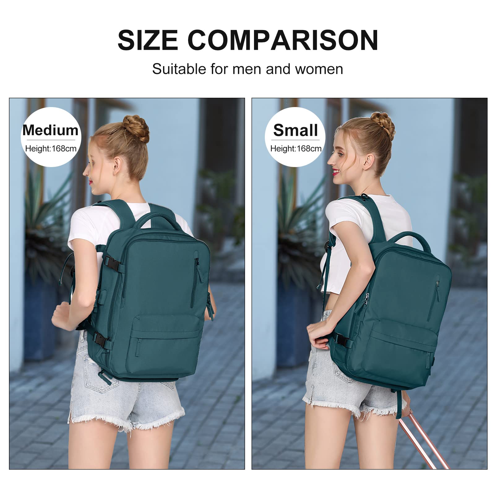 SZLX Borse da Cabina per Easyjet 45x36x20 Zaino da Viaggio Donna Ryanair 40x20x25 Bagaglio a Mano con porta usb zaino da viaggio aereo bagaglio a mano zaino per laptop Casual Daypack