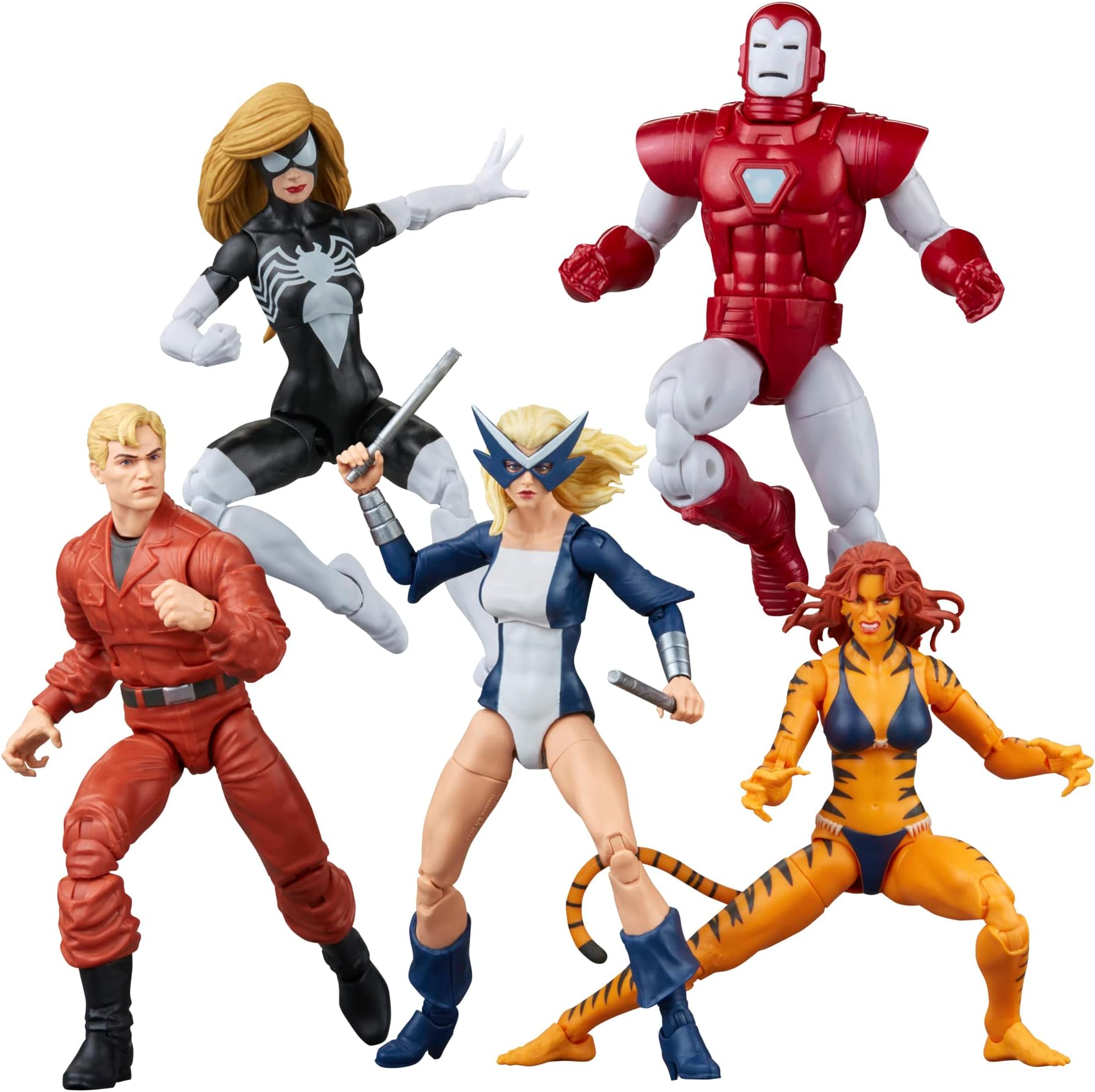 Legends Series The West Coast Avengers Collection, 5 Comics-Inspired Collectible 6-Inch Action Figures (Amazon Exclusive), Multi-color