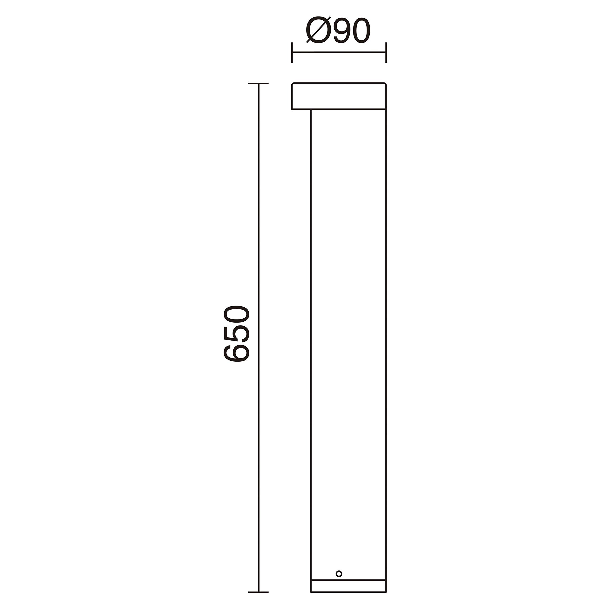 Baliza CAIRO antracita led COB