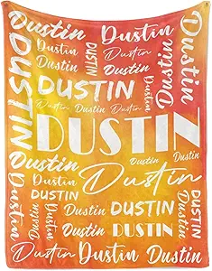 Name Blanket Personalized Name Blanket Customized Blanket with Name Text for Adult Kid Birthday Christmas Mothers Fathers Valentines Day Gift
