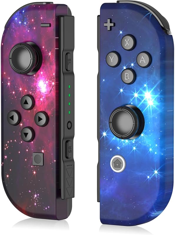 Kvkdiir Switch Controllers Compatible Nintendo Switch/Lite/OLED, Wireless Gamepad Replacement Controller Support Dual Vibration/6-Axis Gyro/Screenshot/Wake-up
