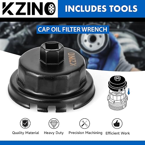 Miniatura 2 de Llave de filtro de aceite, herramienta de motor resistente, herramienta de extracción de enchufe para Lexus, Toyota, RAV4, Camry, Tundra,