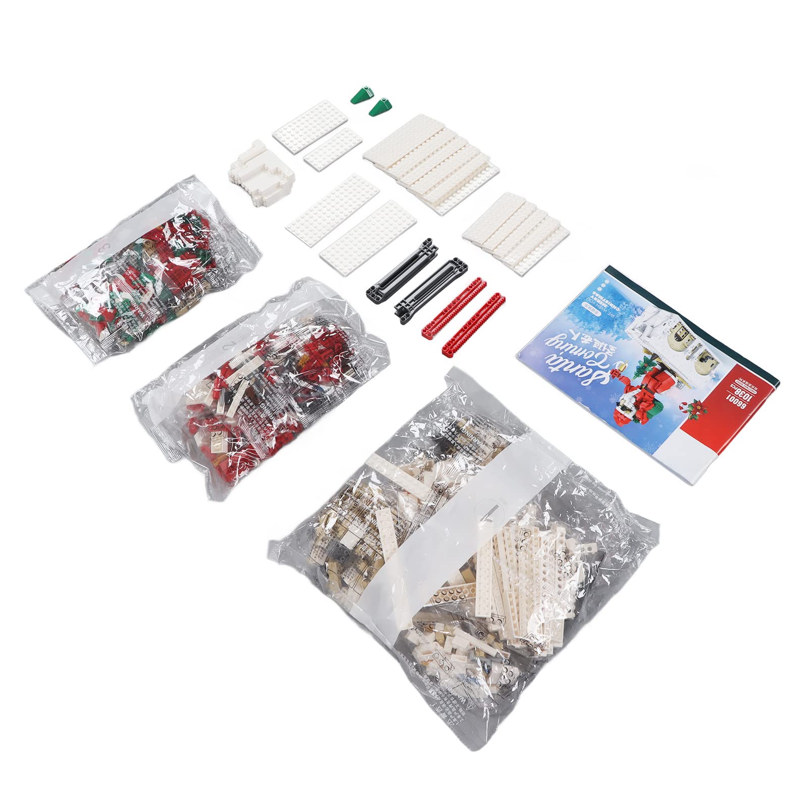 Kit di Mattoncini da Costruzione per Babbo Natale, Set Educativo