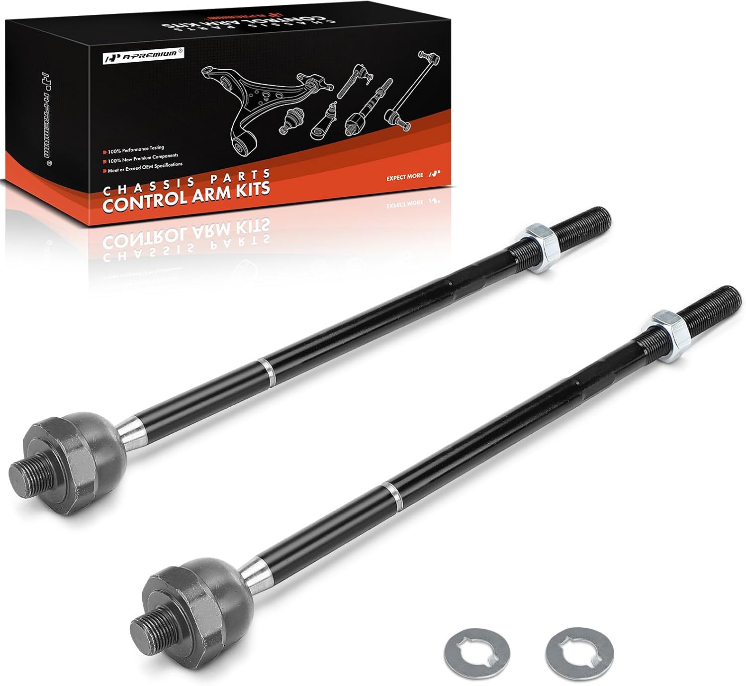 A-Premium 2 x Front Inner Tie Rod Ends, Compatible with Ram 1500 2013-2018, 1500 Classic 2019-2021