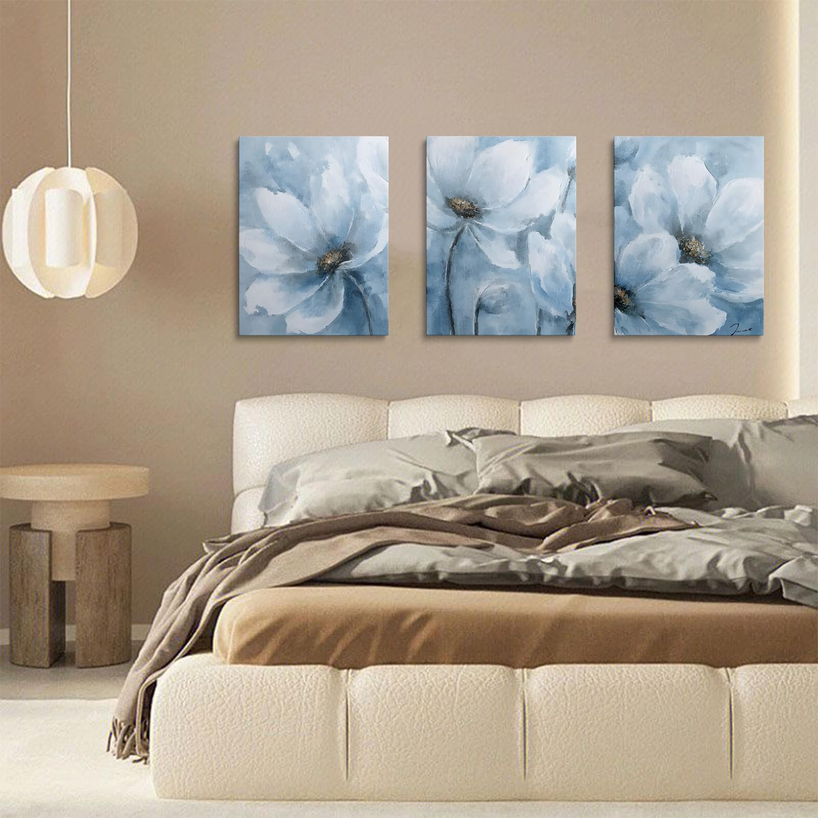 prinfantasy Framed Wall Art Home Decor Canvas Posters Flover Pictures for Bedroom Bathroom Living Room Aesthetic Room Decoration YH1304 - Image 3