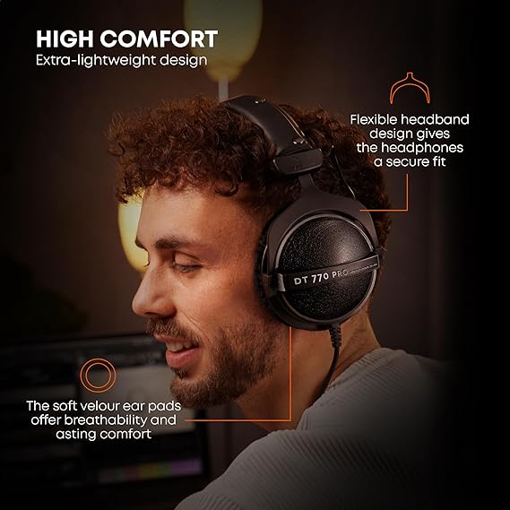 Beyerdynamic DT-770 Pro-Studio Over-Ear Headphones (80 Ohm)