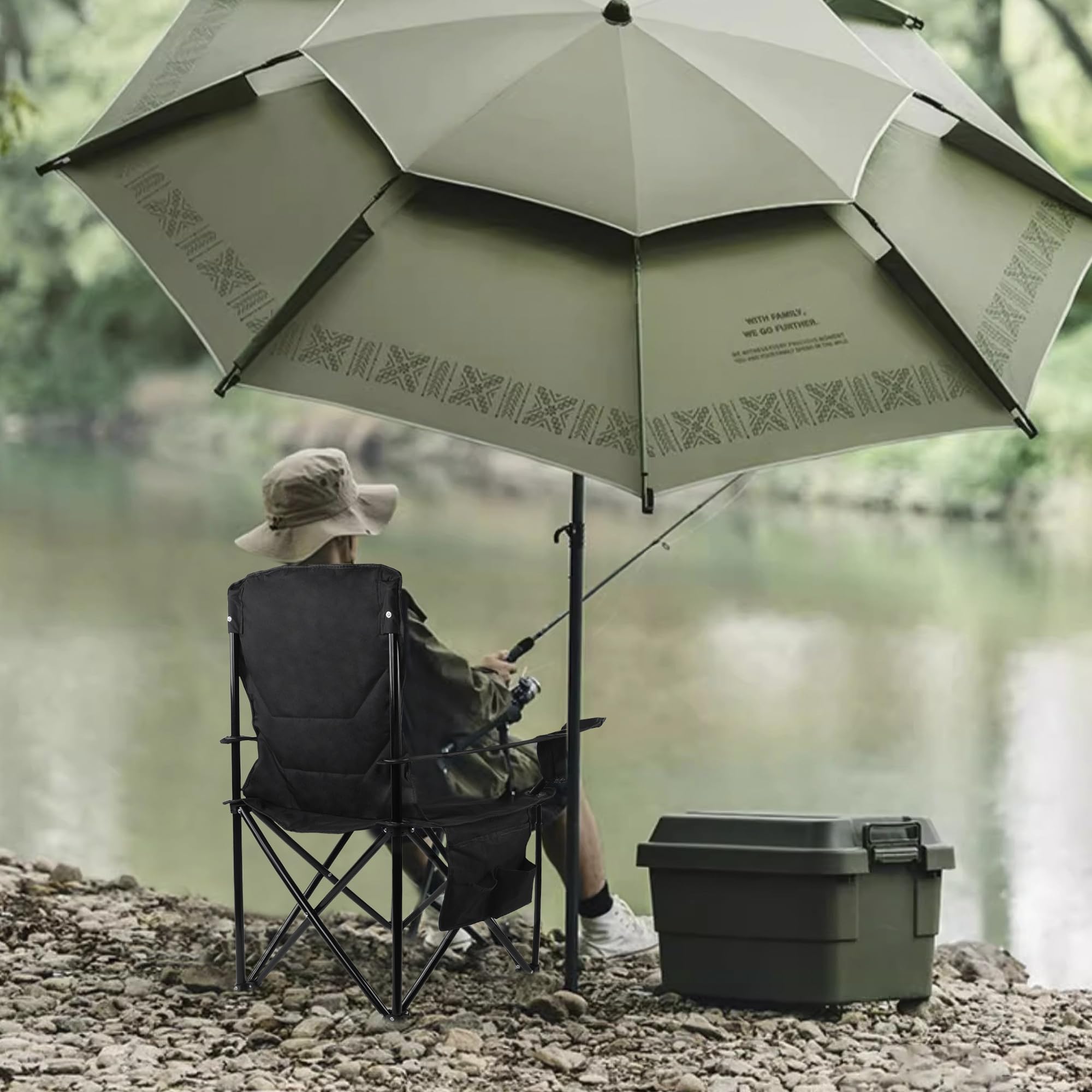 CALIYO Campingstuhl Faltbar klappstuhl Camping Stuhl Chair Sofa, Strandstuhl Faltbar Leicht Hoher Tragkraft von 120 kg, Angelstuhl Campingsessel Bequem für Reisen zu Hause und im Freien