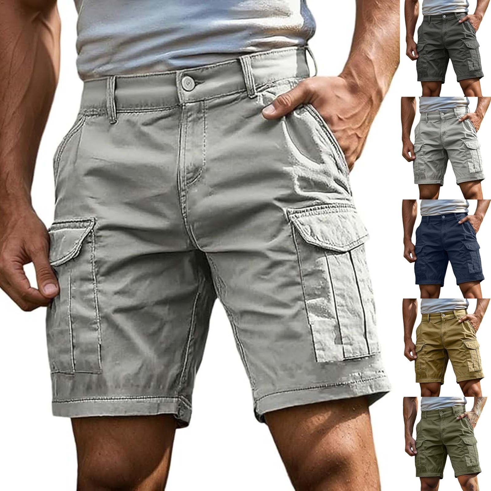 Short cargo pour homme idéal pour le sport de plein air en été