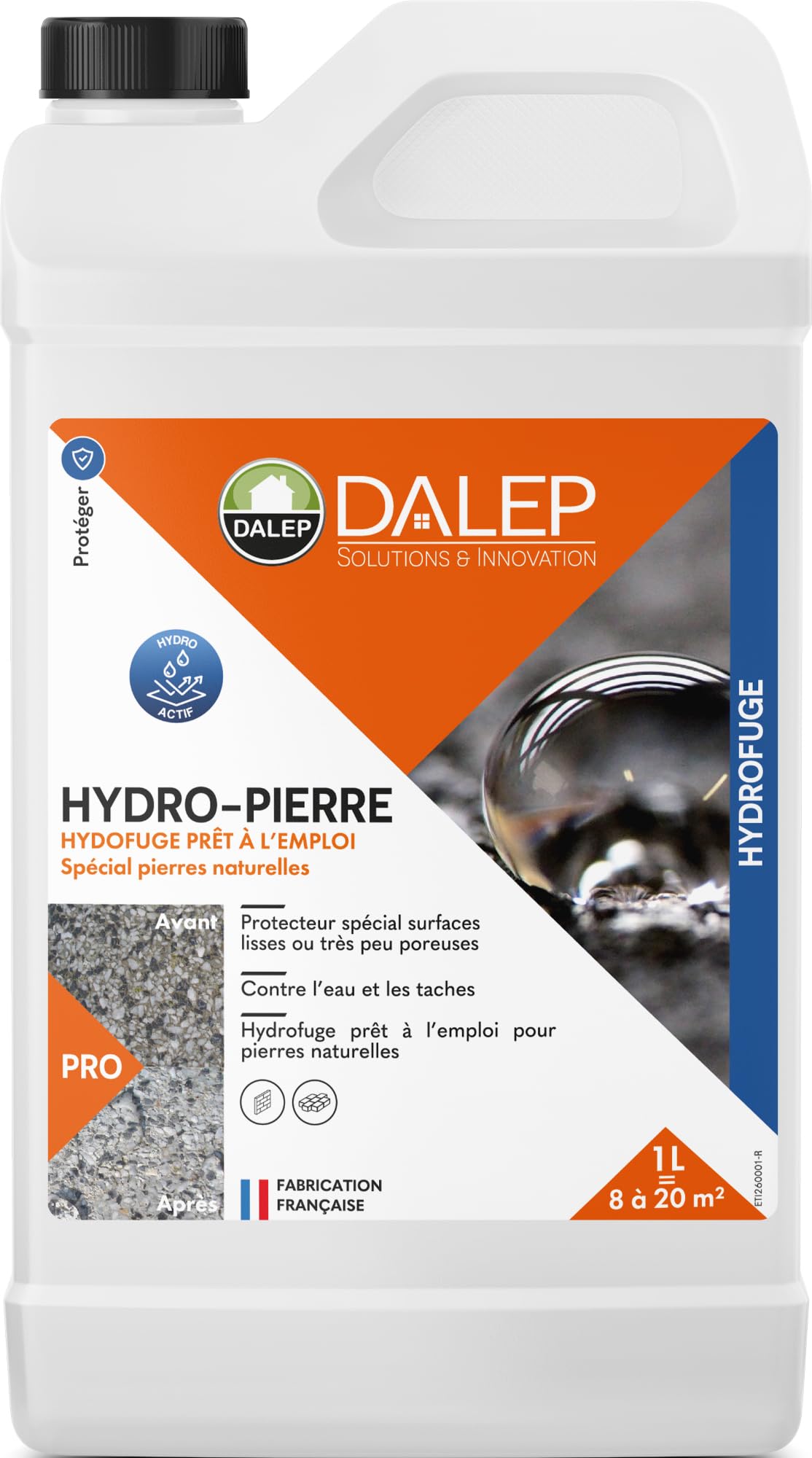 Hydrofuge Spécial pierre HYDRO-PIERRE - Bidon de 1 L