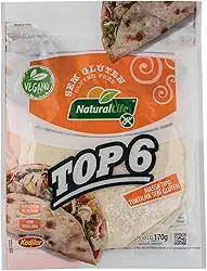 Top 6 Natural Life - Massa Tipo Tortilha Sem Glúten - Vegano - 170g