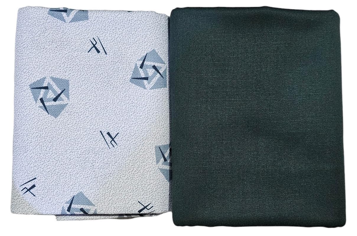 mans fab Shirt & Trouser Fabric in Velvet Box Packing (Shirt-2.35 m, Pant-1.25 m) Blue-33-picture-28