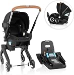 Evenflo Gold Shyft DualRide Infant Car Seat Stroller Combo w Carryall Storage & Extended Canopy - Onyx Black