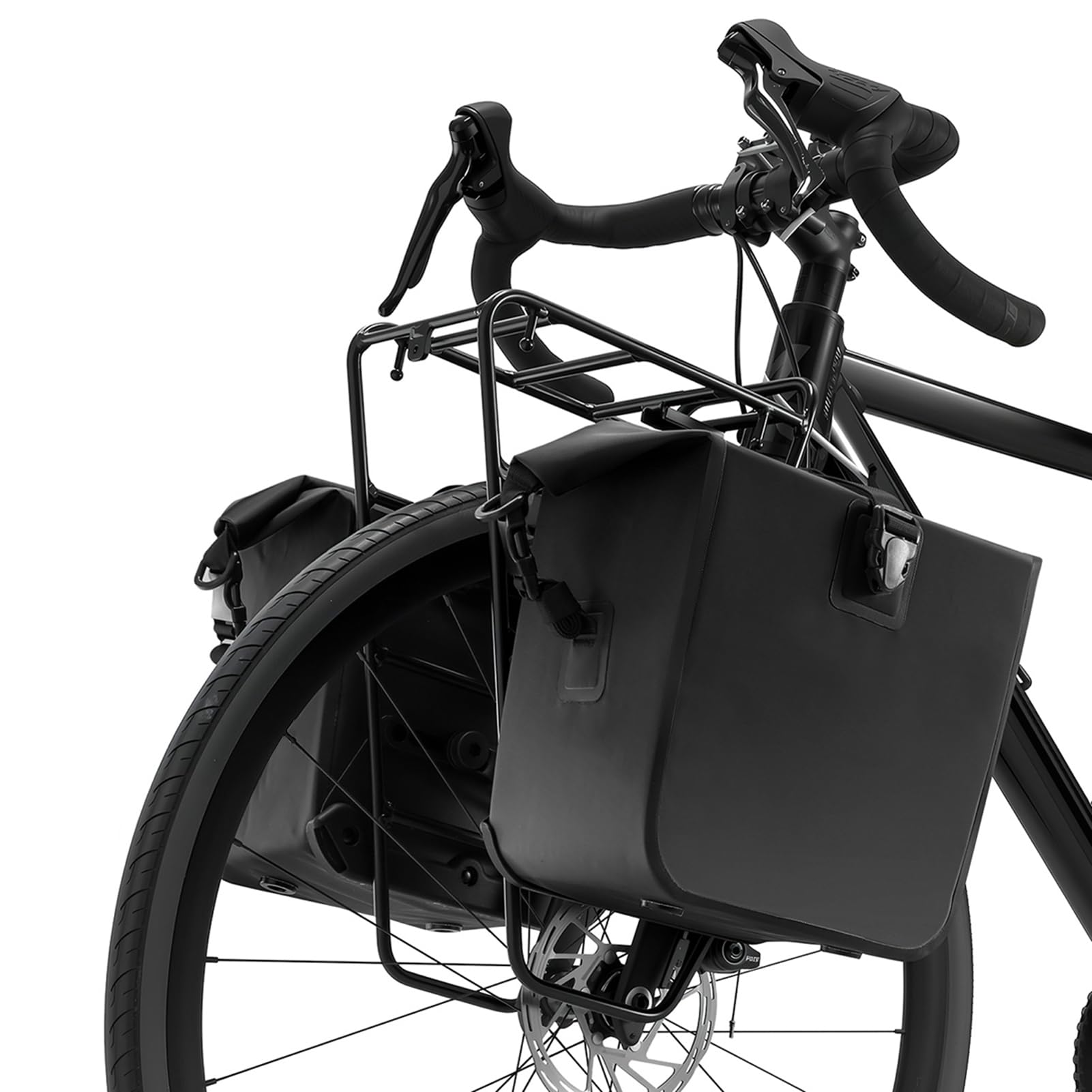 Przeciwdeszczowa Torba na Przedni Widelec Rowerowy z szybkozłączką do Jazdy na Rowerze Górskim, Pakiet Rowerowy z PVC 12L/20L Zapewniający lepszą widoczność, Regulowane Paski, Odpowiednia