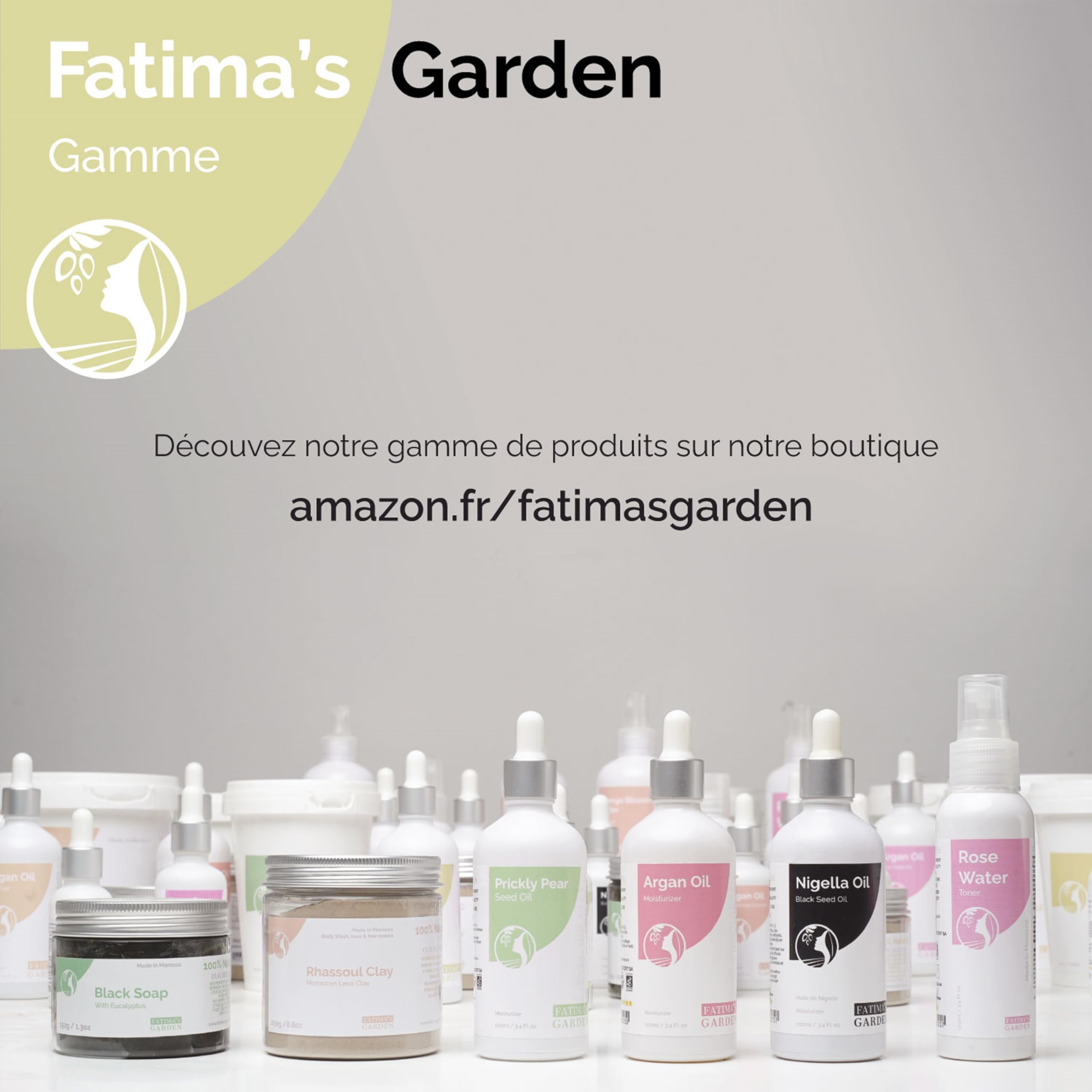 Fatima's Garden Exfoliant Hammam Marocain - Poudre Tabrima/Seqla Authentique pour Peau Douce et Éclatante - 150g