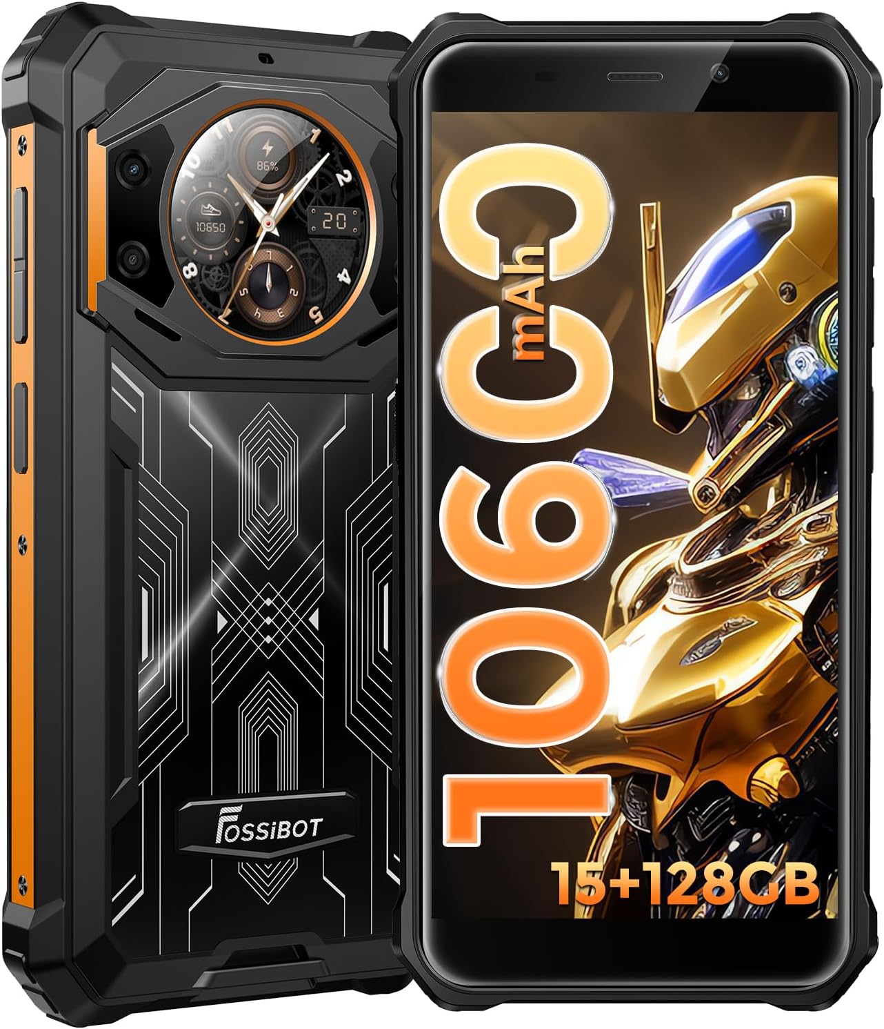 Amazon.com: FOSSIBOT F101 Pro Rugged Smartphone Unlocked, Dual Screen ...