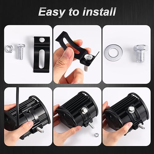 Miniatura 7 de Yexiya Paquete de 12 cápsulas LED de 4 pulgadas de 72 W 14400 lm de luz LED de barra de inundación luces LED todoterreno luces de conducción luces