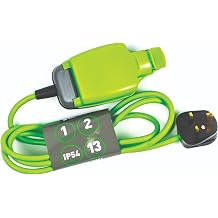 STATUS 2m Extension Lead, Single Socket, Green