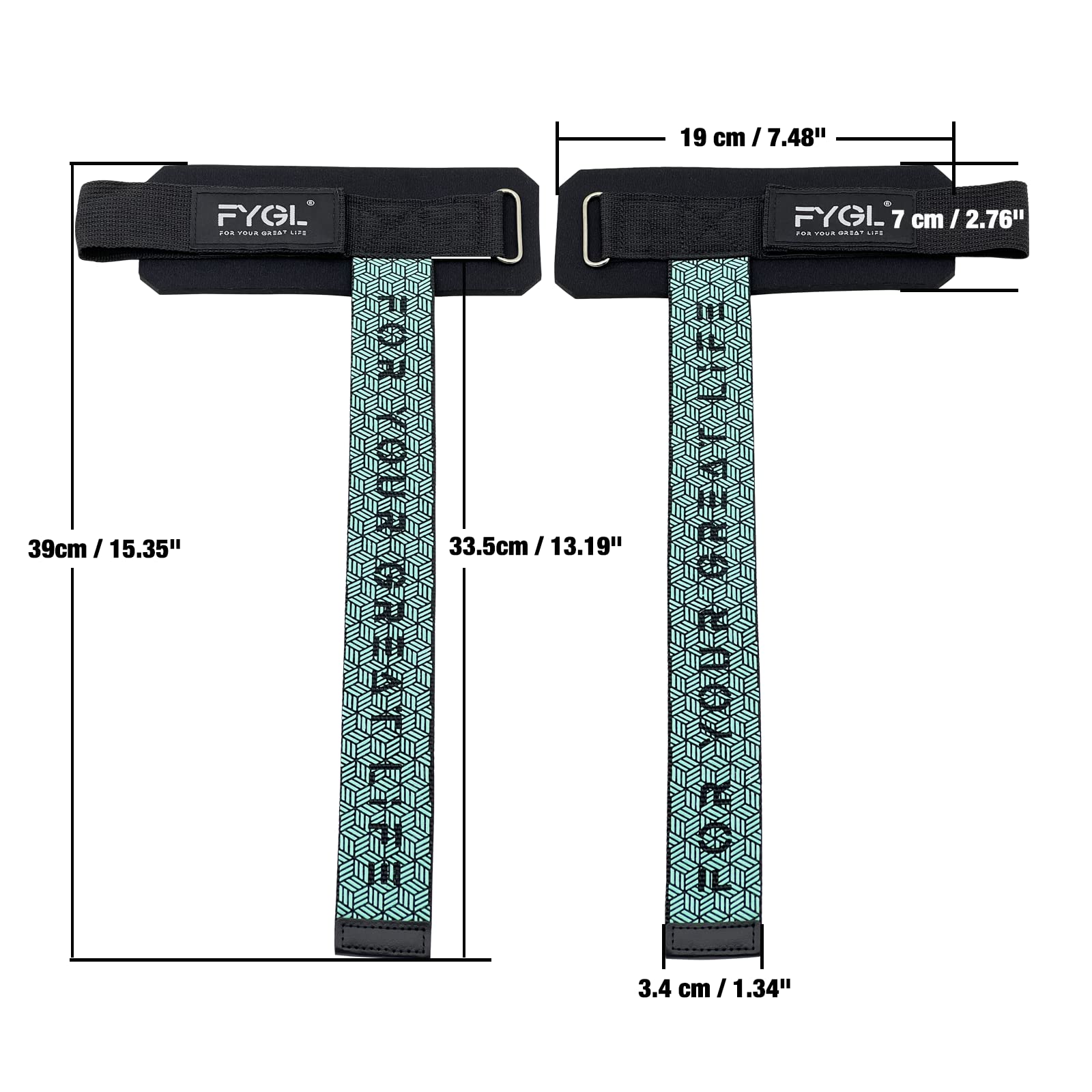 Amazon.co.jp: FYGL Lifting-Wrist-Straps-for-Weight-Lifting with