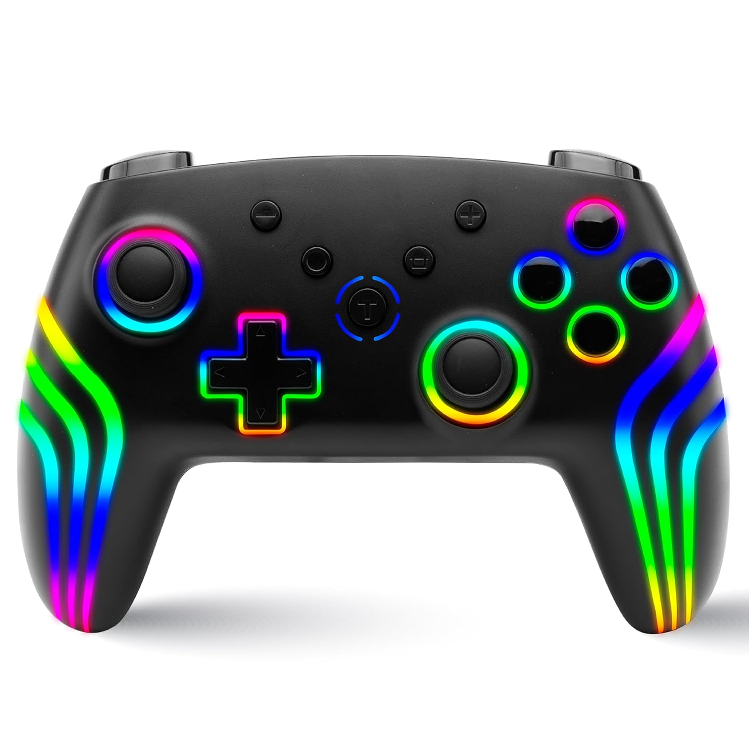 NiTHO NEXUS DARK OPS Wireless Controller for PC, Windows, Switch & Switch 2, iOS, Android, Gamepad with RGB Lighting | Hall Effect Triggers | 6-Axis Gyro | Vibration & Turbo | Programmable Buttons