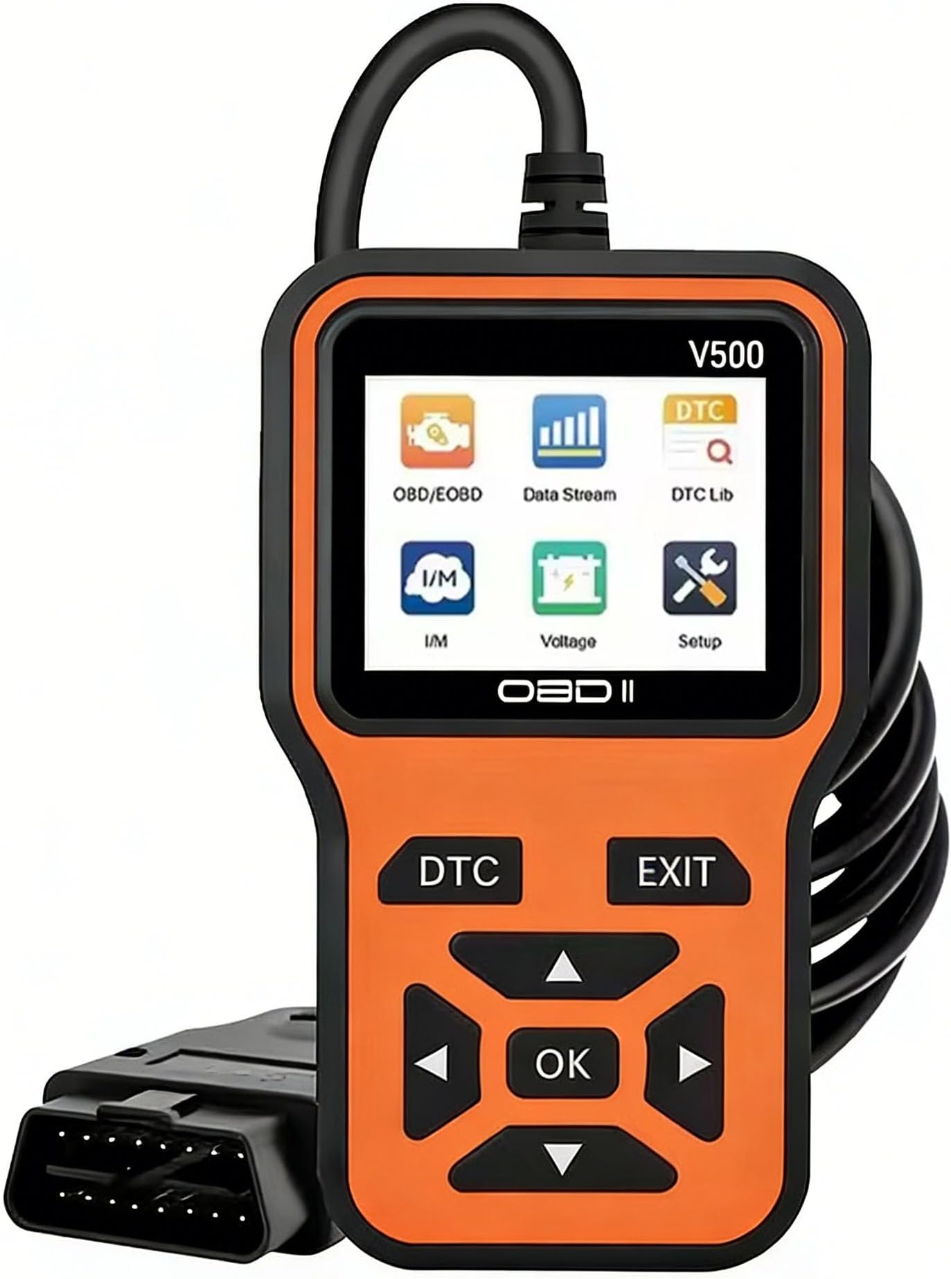 OBD2 Scanner for Chevrolet Corvette C6 C7 C8, OBDII Car Code Reader Scan Tool, Live Data Diagnostic Scanner, Check Engine Code Voltage Monitor for Cars Trucks