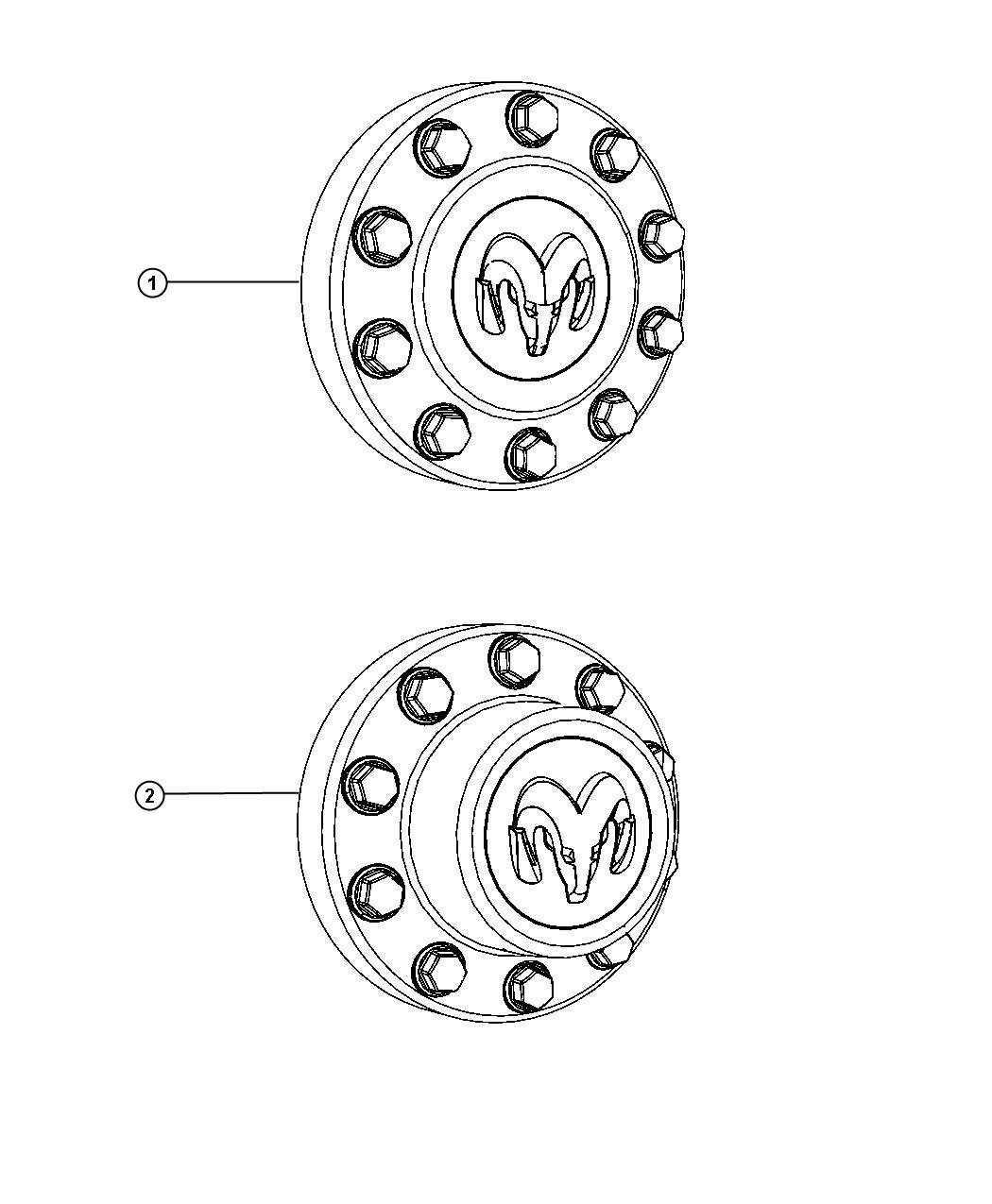 MoparPerformance 68053038AA MOPAR Cap by Mopar