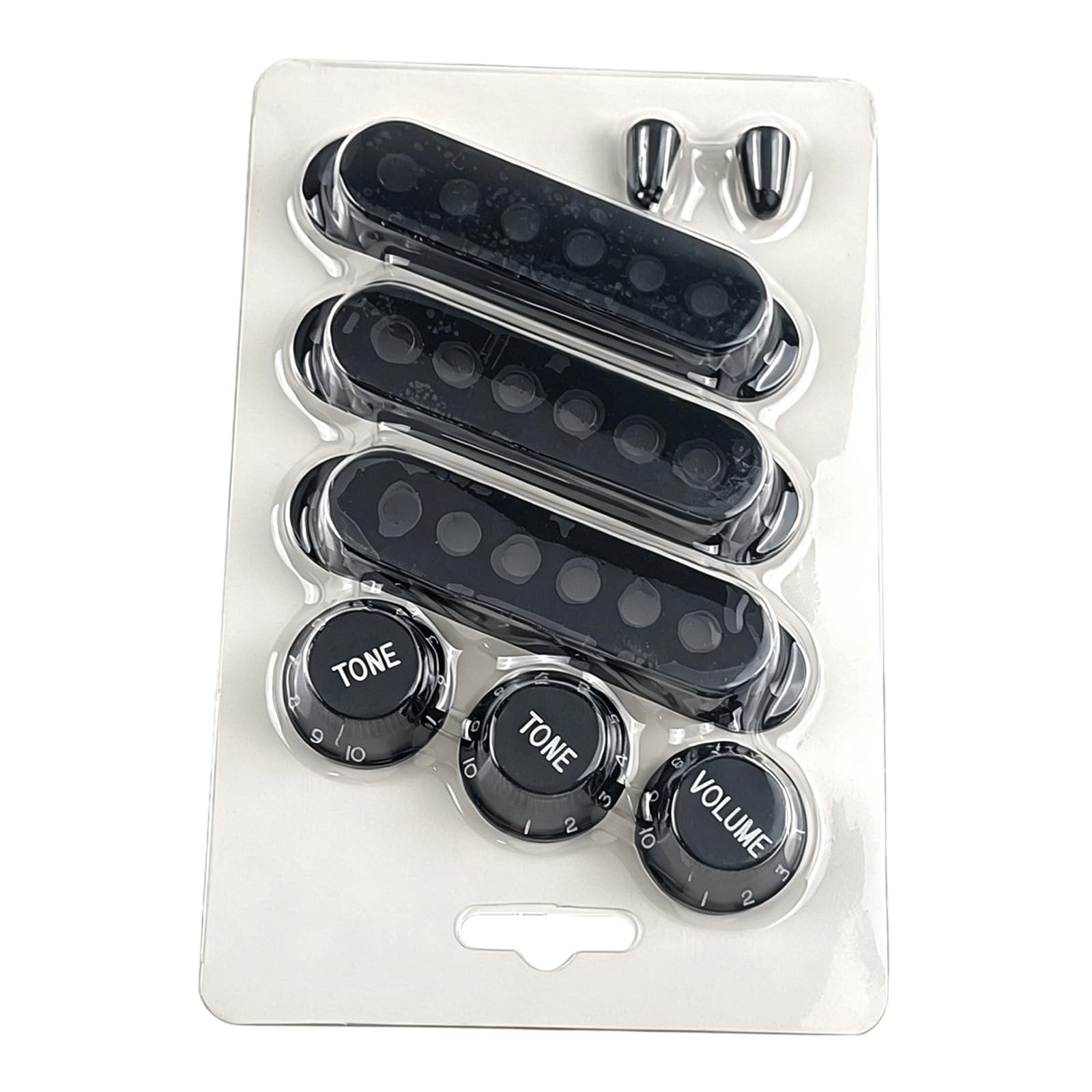 BWANGIAO Pack Of 8 Quality ABS Guitar Pickup Cover And Volumes Control Knob Caps Replacement Parts For Control