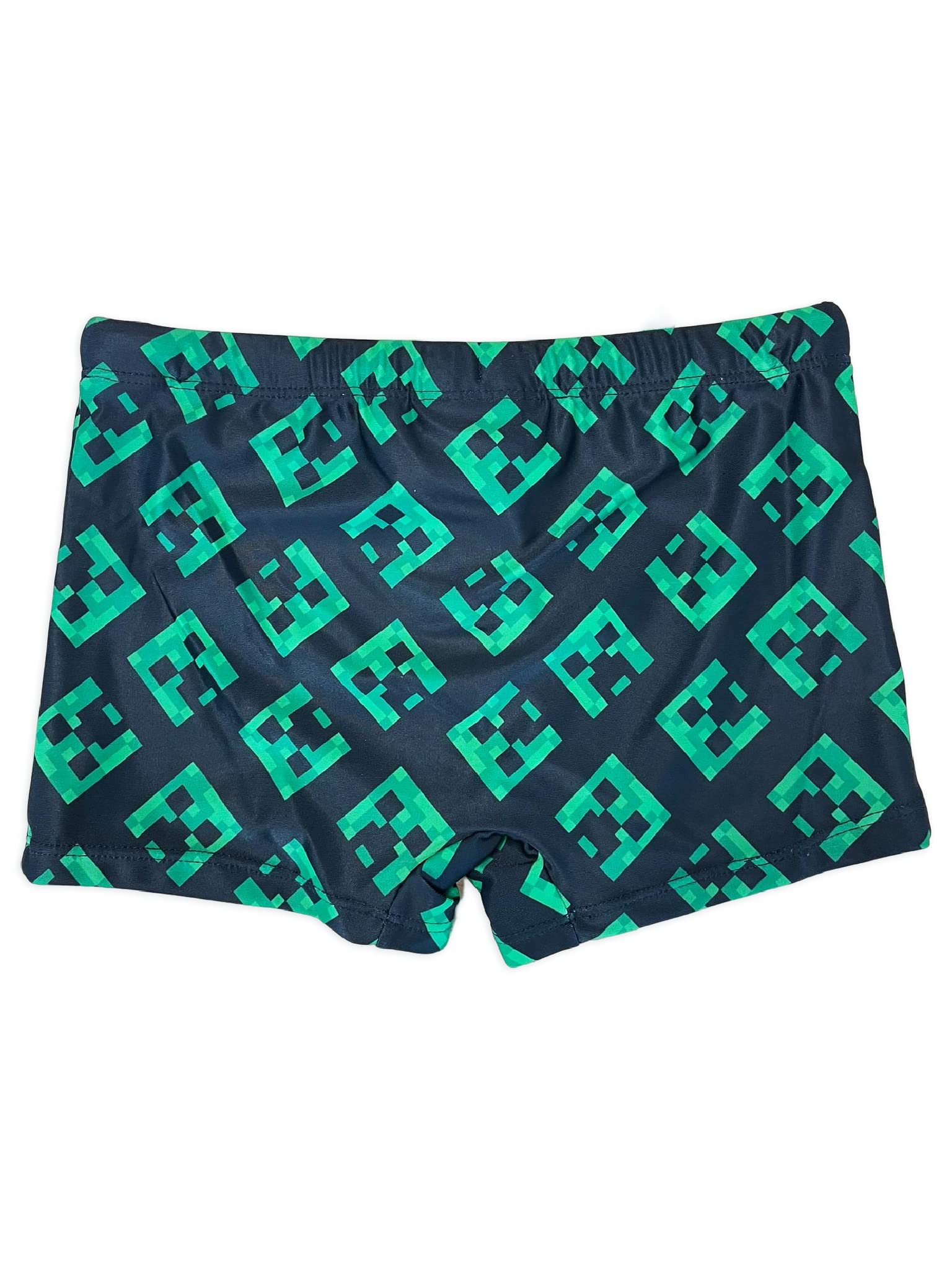 Costume Enfant Minecraft - Costume de Natation - Maillot de Bain garçon - Costume Piscine Enfant - Maillot de Bain Minecraft [Steve Monsters]