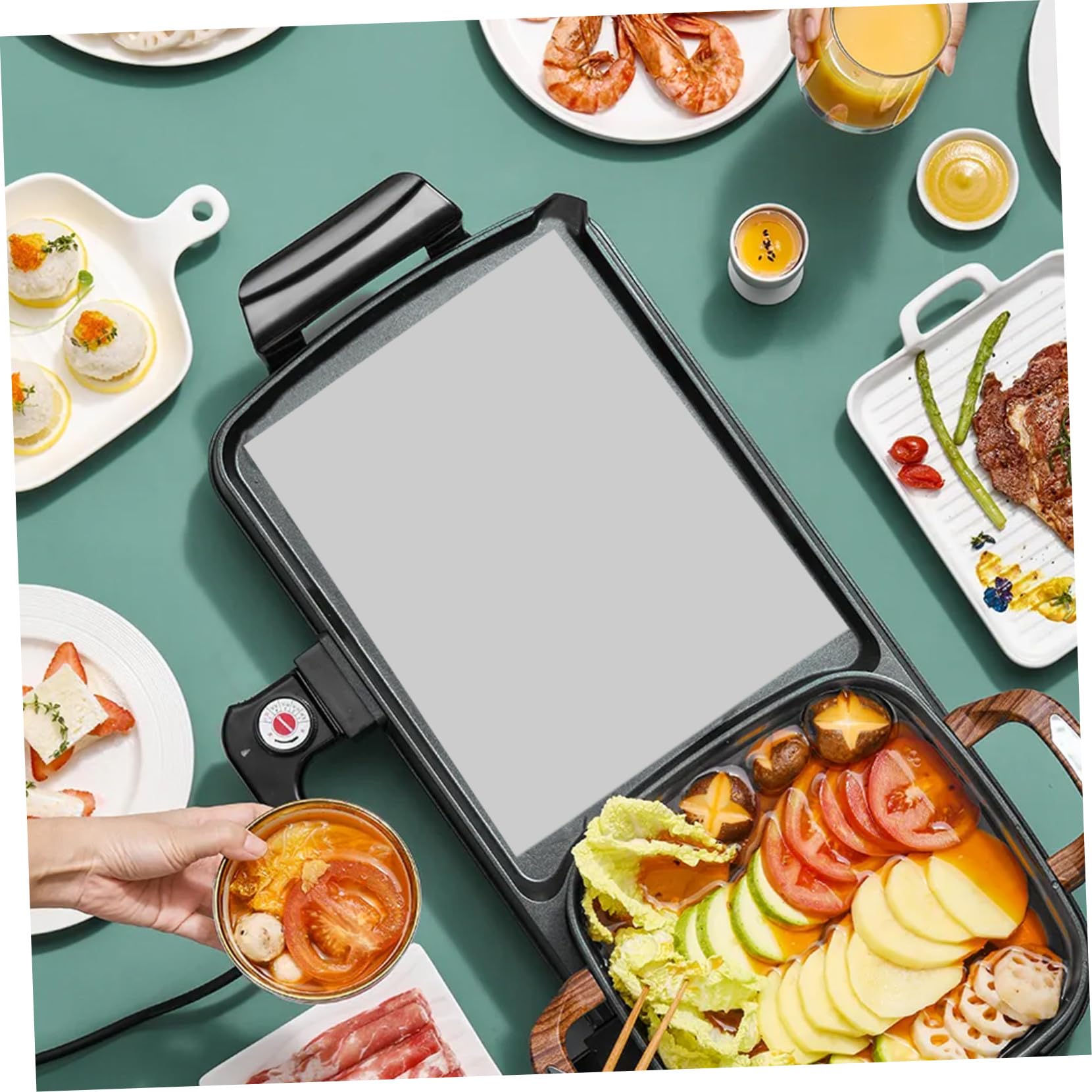 Toyvian Silikon Backmatte Antihaft Backunterlage Teigmatte Mehrzweck Hitzebeständig Wiederverwendbar für Kuchen Brot Pizza Fondant Backen Küchenhelfer