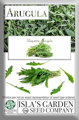Miniatura 7 de Semillas "Roquette Rúcula" para plantar, más de 1000 semillas tradicionales por paquete, semillas sin OMG, (semillas de jardín de Isla), nombre
