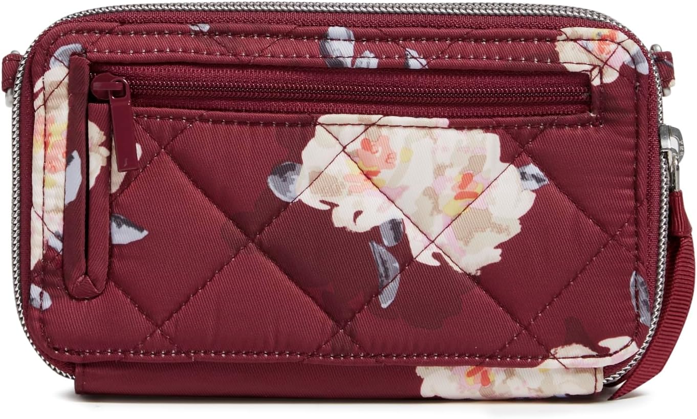 Performance Twill All in One Crossbody Purse With Rfid Protection, Blooms and Branches - Image 4
