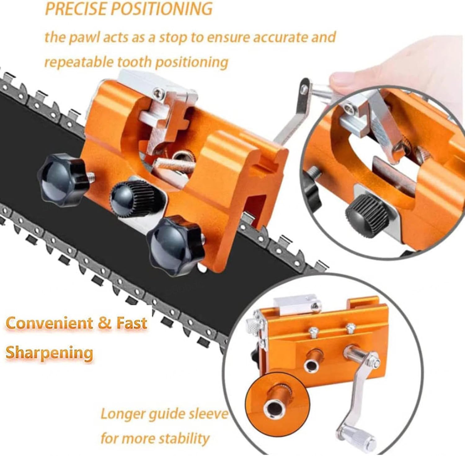 Chainsaw Sharpening Chainsaw Sharpener Jig Bits Chain Saw Sharpener Tool Kit Portable Chain Saw Shaperener Tool for All Kinds of Chain Saws Shaperener