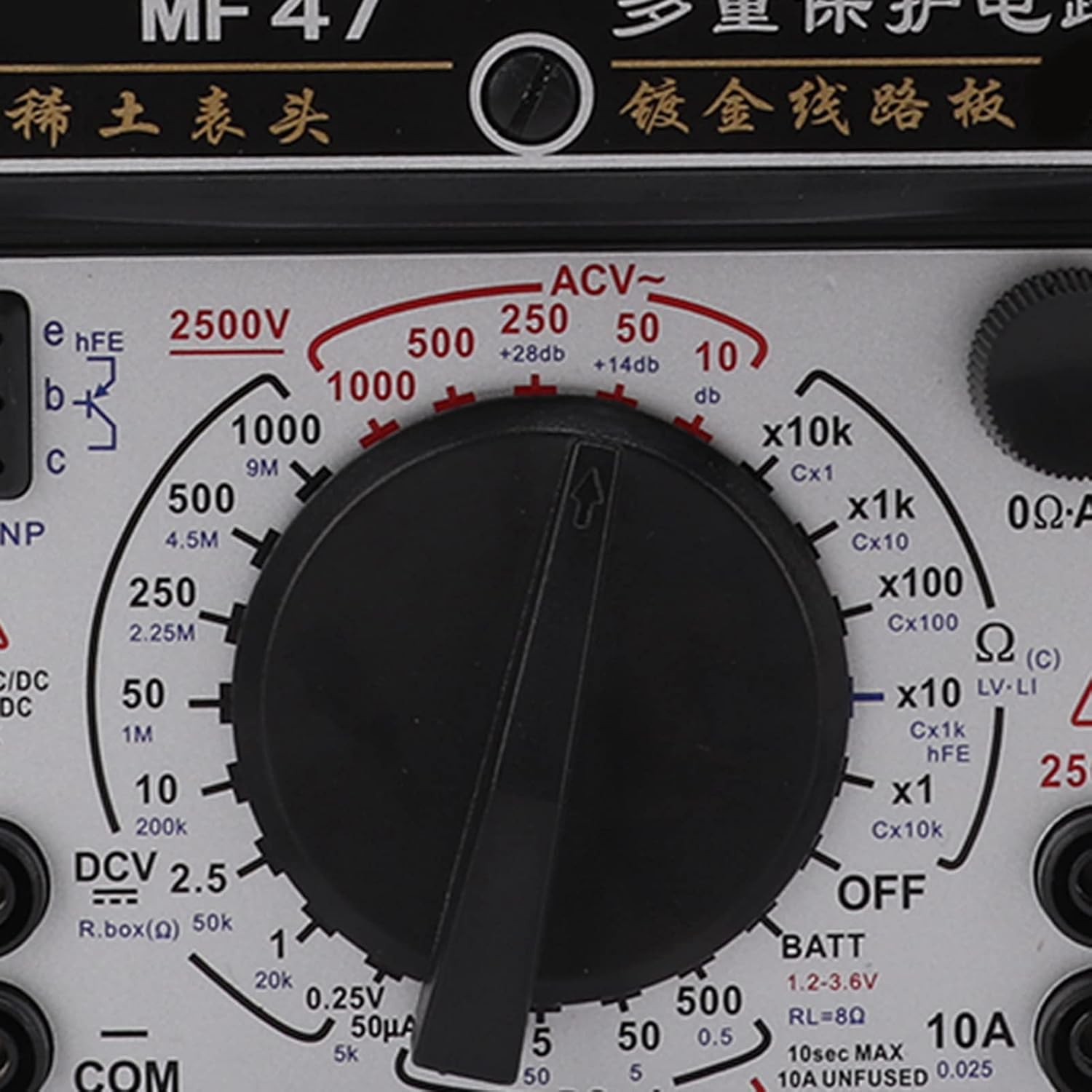 MF47 Multirange Analog Voltmeter, High Accuracy Analog Multimeter for Industry