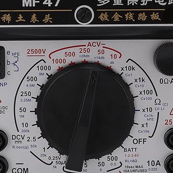 MF47 Multirange Analog Voltmeter, Internal Magnetic Pointer Type Multimeter High Accuracy Analog Multimeter Voltmeter multimeter for Industry Analog multimeters
