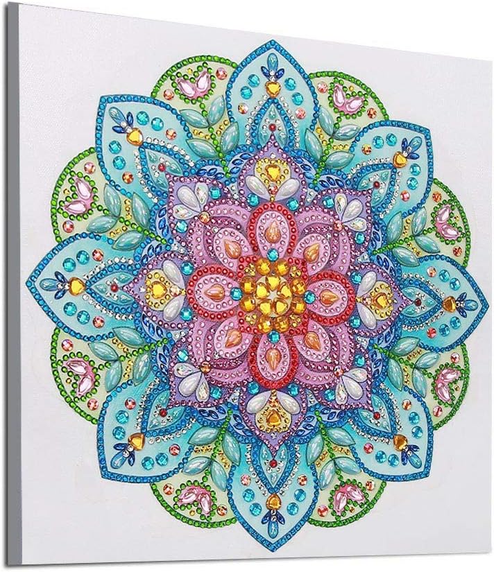 VETPW 5D DIY Special Shaped Rhinestone Mandala Flower Diamond Art Painting - Image 3