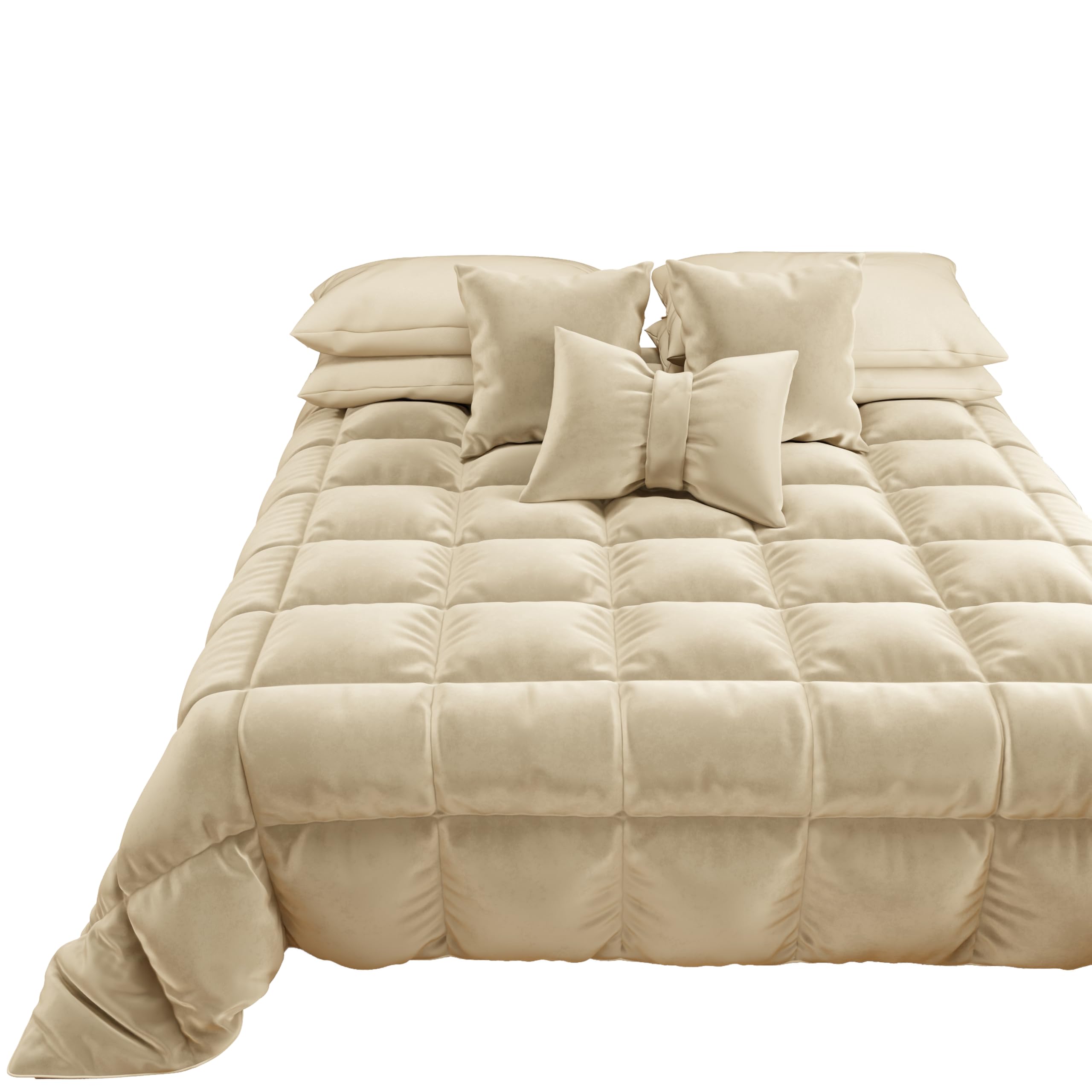 Couette en Velours PETTI Artigiani Italiani d'exception pour lit une personne