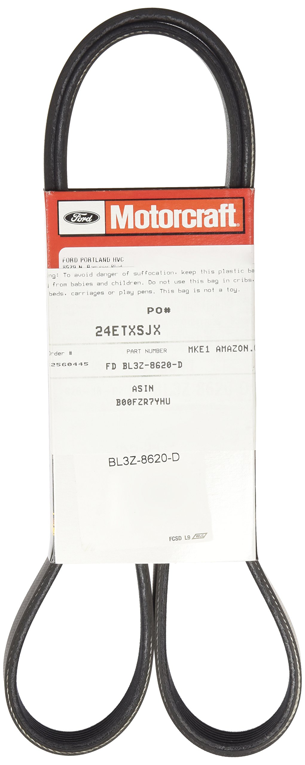Amazon.com: Ford BL3Z-8620-D V-Belt : Automotive