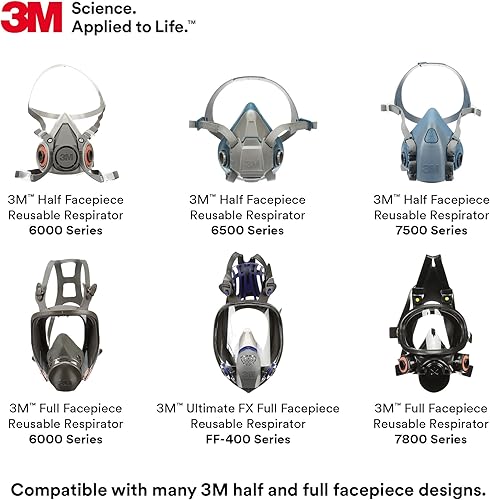 Miniatura 7 de 3M 60923 - Cartucho de gas orgánico Vaporácido protección respiratoria P100