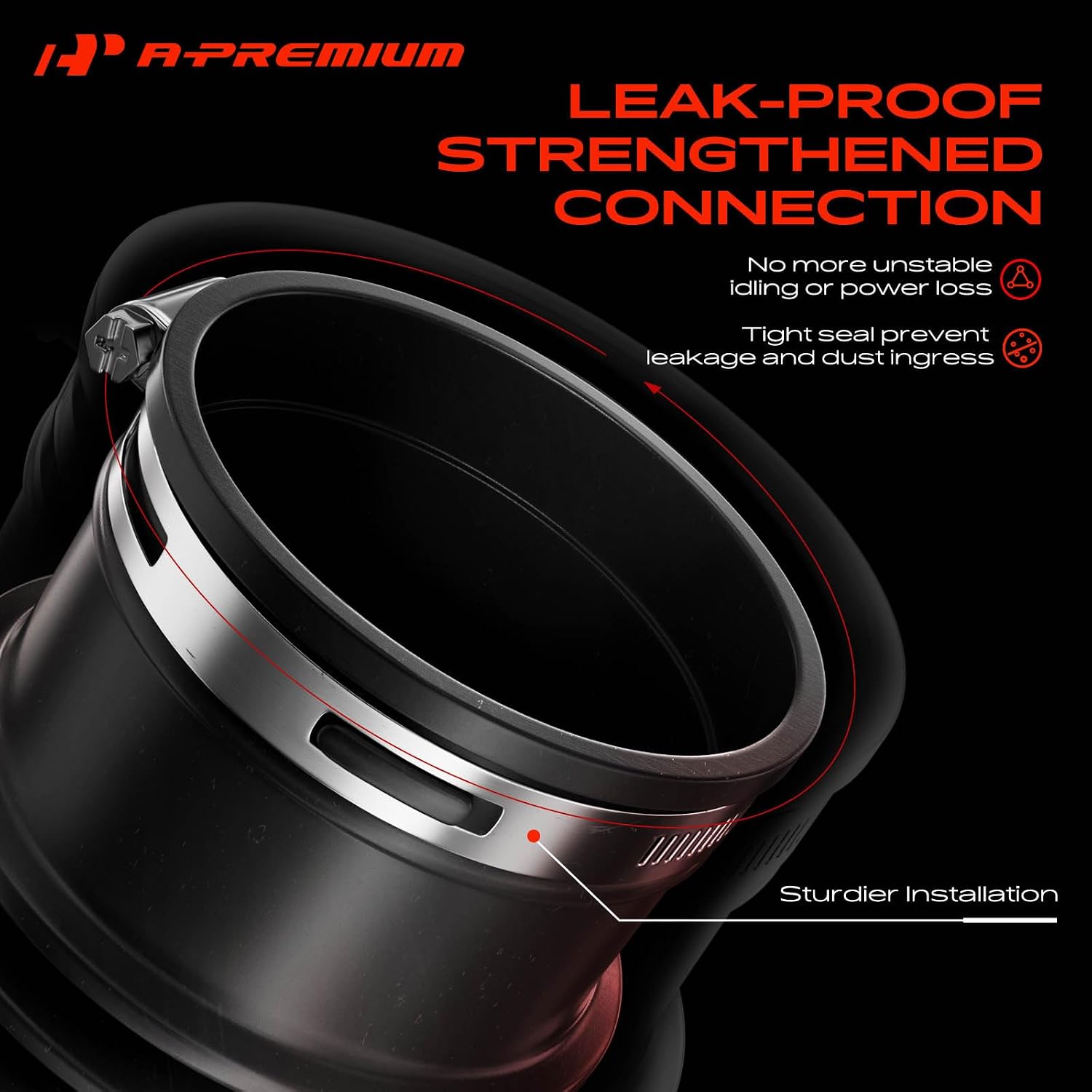 A-Premium Engine Air Intake Hose with Clamps [fits for SOHC, 6Cyl 2.0L]