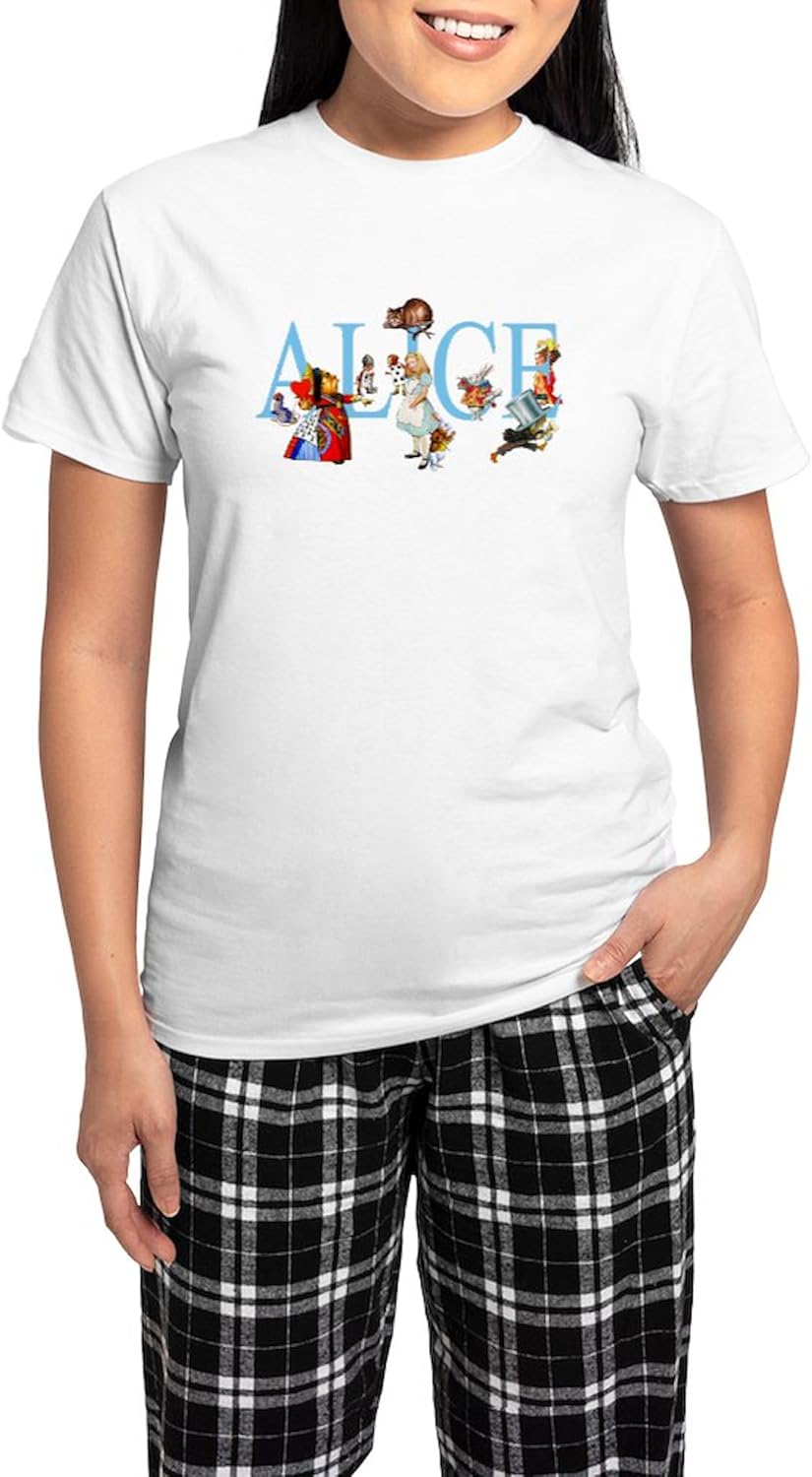 CafePress Alice SpecialFinalxx Copy Women's Light Paja Women's Novelty Cotton Pajama Set, Comfortable PJ Sleepwear